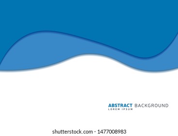 Modern Abstract Paper Cut Background Wallpaper With Simple Shapes Vector Template Design