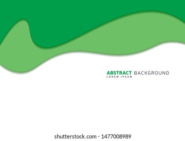 Modern Abstract Paper Cut Background Wallpaper With Simple Shapes Vector Template Design