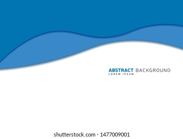 Modern Abstract Paper Cut Background Wallpaper With Simple Shapes Vector Template Design