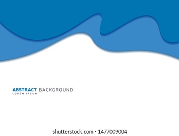 Modern Abstract Paper Cut Background Wallpaper With Simple Shapes Vector Template Design