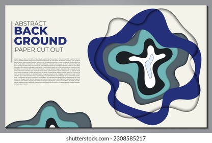 Modern abstract paper cut out background for website, banner, wallpaper, brochure, poster.