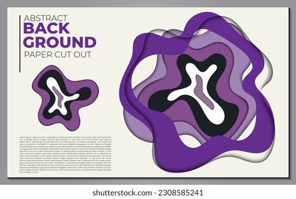 Modern abstract paper cut out background for website, banner, wallpaper, brochure, poster.