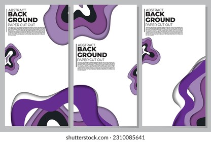 Modern abstract paper cut out background for website, banner, wallpaper, brochure, poster.