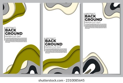 Modern abstract paper cut out background for website, banner, wallpaper, brochure, poster.