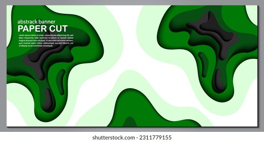 Modern abstract paper cut out background for website, banner, wallpaper, brochure, poster.