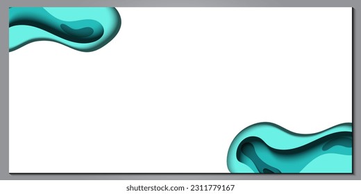 Modern abstract paper cut out background for website, banner, wallpaper, brochure, poster.