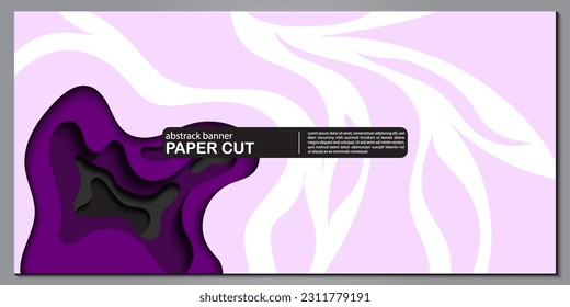 Modern abstract paper cut out background for website, banner, wallpaper, brochure, poster.