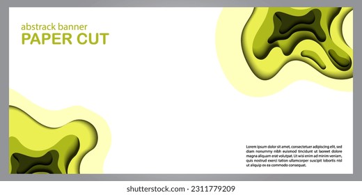 Modern abstract paper cut out background for website, banner, wallpaper, brochure, poster.