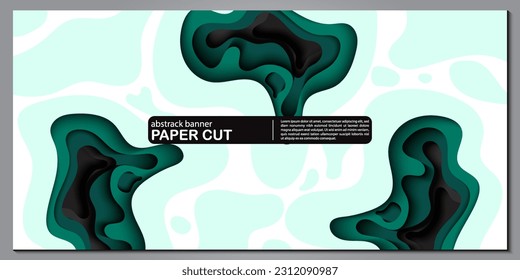 Modern abstract paper cut out background for website, banner, wallpaper, brochure, poster.