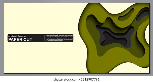 Modern abstract paper cut out background for website, banner, wallpaper, brochure, poster.