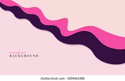 modern abstract papercut background design