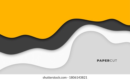 diseño de fondo elegante con estilo de papel abstracto moderno