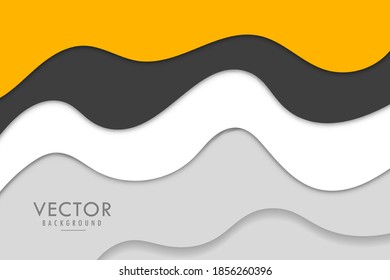 Modern abstract Papercut style elegant background design