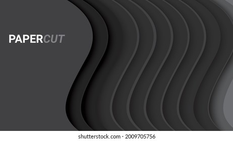 diseño de fondo elegante con un estilo de papeleo abstracto moderno. ilustración vectorial