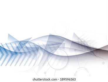 Modern abstract particle transparent background. Vector illustration