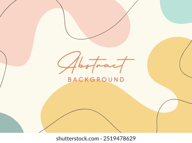 Modern abstract pastel background with colorful for presentation, banner, poster, illustration. Editable file