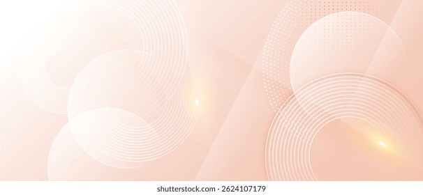 Modern abstract pastel tech background with curved lines and geometric shapes