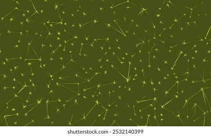 Modern abstract pattern background. Comic effect texture on olive green color