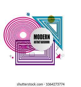 modern abstract pattern background with outline geometric polygonal triangular style illustration vector