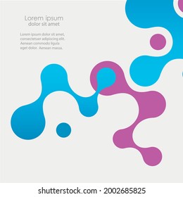 Modern abstract pattern with blue molecules together. Modern communication technology. Medical research