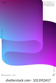 Modern abstract pattern, colorful fluid paint design. Trendy art background. Gradient futuristic shapes. Brochure label, layout flyer, poster, banner vector illustration.