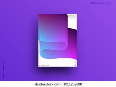 Modern abstract pattern, colorful fluid paint design. Trendy art background. Gradient futuristic shapes. Brochure label, layout flyer, poster, banner vector illustration.