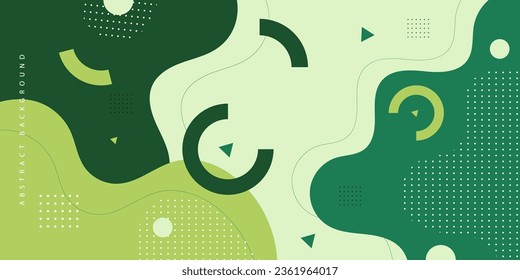 Modern abstract pattern geometric background. green wave gradient pattern. Simple shapes with trendy elemets. Eps10 vector.