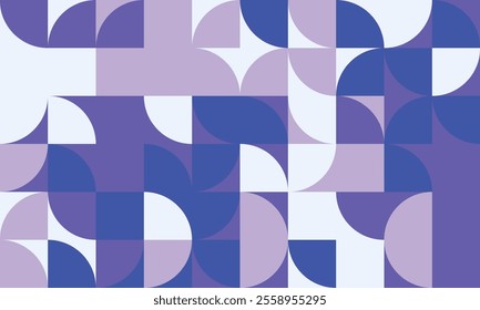 Modern abstract pattern with geometric shapes and seamless repetition. Great for trendy textile designs, poster backgrounds, or creative artwork covers.