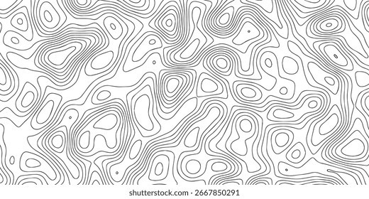 Modern Abstract pattern with lines seamless pattern and topography. sea map and mounted map area space geometrics line technology topo landscape grid map discovery area. Modern design white background