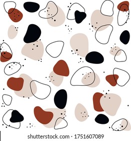 
patrón abstracto moderno, hecho de manchas coloridas, para afiches, telas, fondos