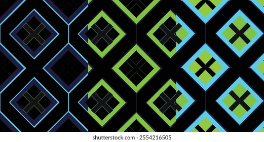 A modern abstract pattern with neon accents, perfect for projects looking to incorporate a futuristic and dynamic design.