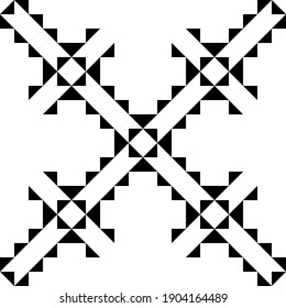 Modern abstract pattern on white backdrop. Digital technology backdrop