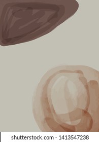 Modern abstract pattern with shapes, pastel aesthetic colors elements. Contemporary fashion collage. Freehand simple art in minimalism style