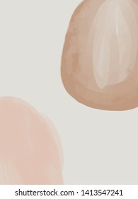 Modern abstract pattern with shapes, pastel aesthetic colors elements. Contemporary fashion collage. Freehand simple art in minimalism style