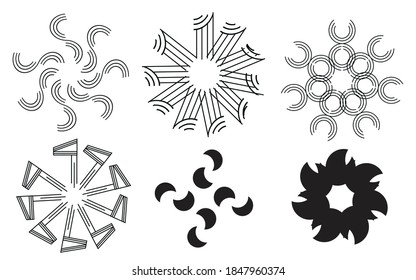 modern abstract patterns for backgrounds, lines and shapes 