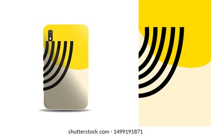 modern abstract phone case vector design background template. eps10