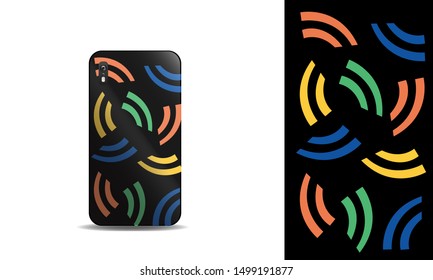 modern abstract phone case vector design background template. eps10