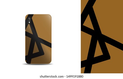 modern abstract phone case vector design background template. eps10