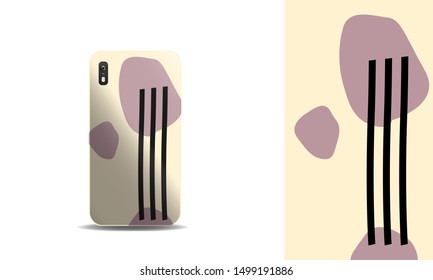 modern abstract phone case vector design background template. eps10