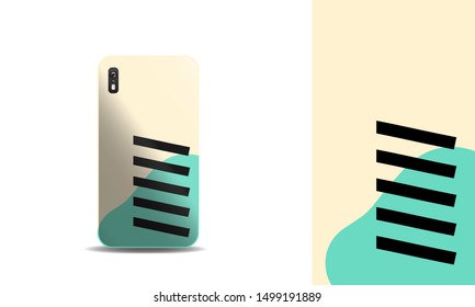 modern abstract phone case vector design background template. eps10