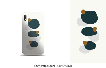 modern abstract phone case vector design background template. eps10