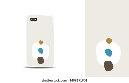 modern abstract phone case vector design background template. eps10