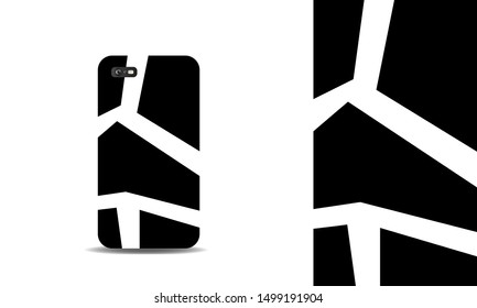 modern abstract phone case vector design background template. eps10