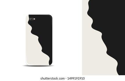 modern abstract phone case vector design background template. eps10