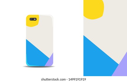 modern abstract phone case vector design background template. eps10