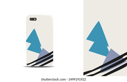 modern abstract phone case vector design background template. eps10