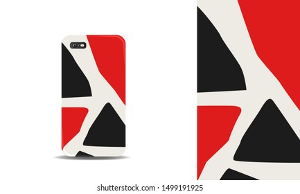 modern abstract phone case vector design background template. eps10