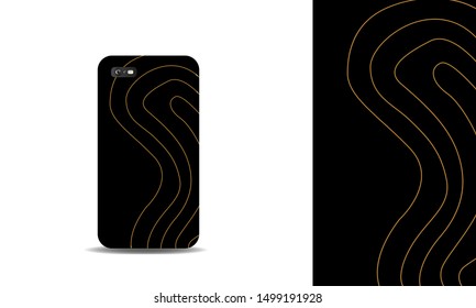 modern abstract phone case vector design background template. eps10