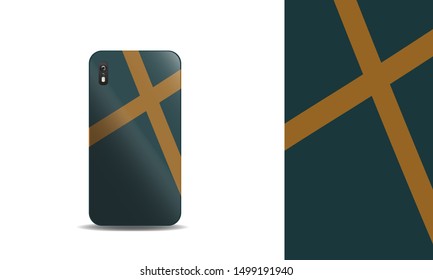 modern abstract phone case vector design background template. eps10