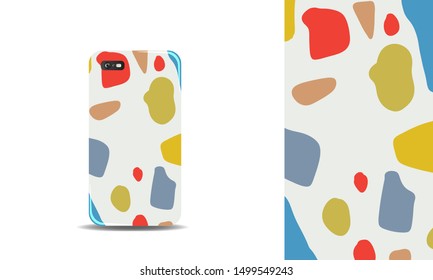 modern abstract phone case vector design template. eps10